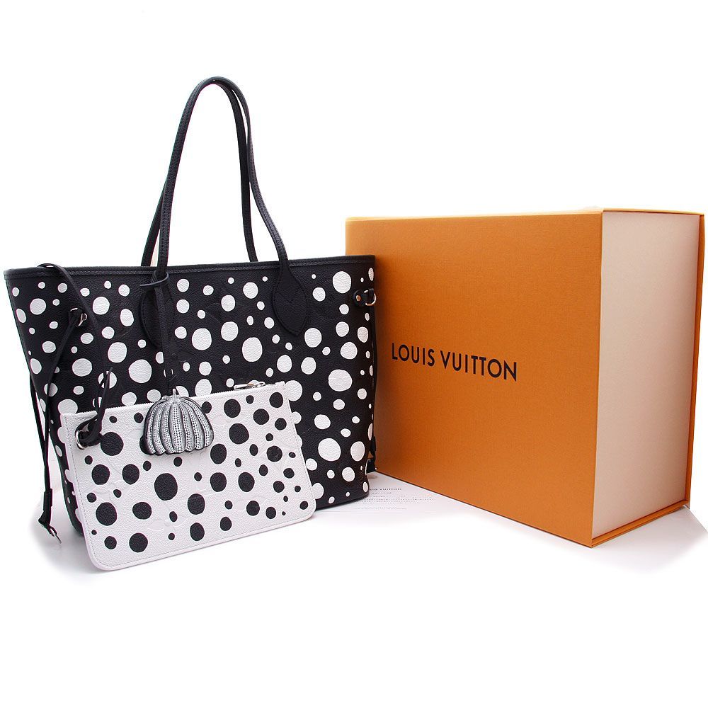 中古美品】ルイヴィトン トートバッグ LV × YK ネヴァーフル MM 草間  