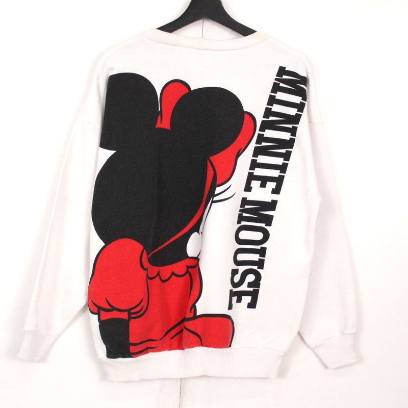 90s vintage ミニーマウス Minnie Mouse 両面プリント スウェット