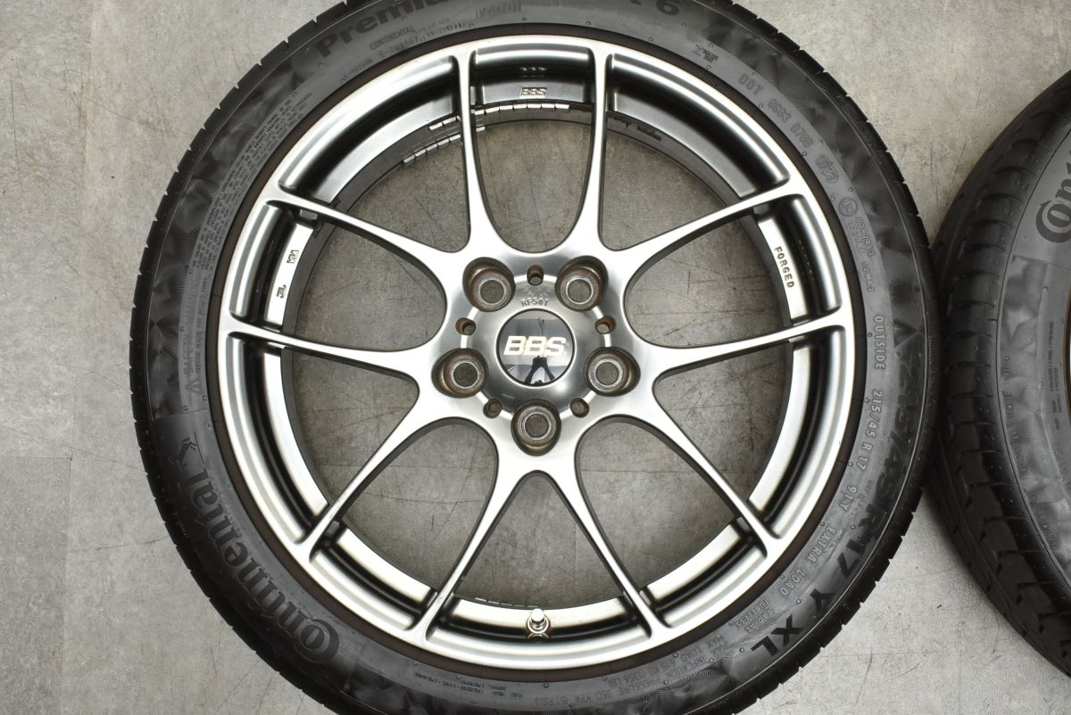 【鍛造1ピース】BBS RF501 17in 7J +48 PCD114.3 2023年製 コンチネンタル プレミアムコンタクト6 215/45R17 ノア ヴォクシー セレナ