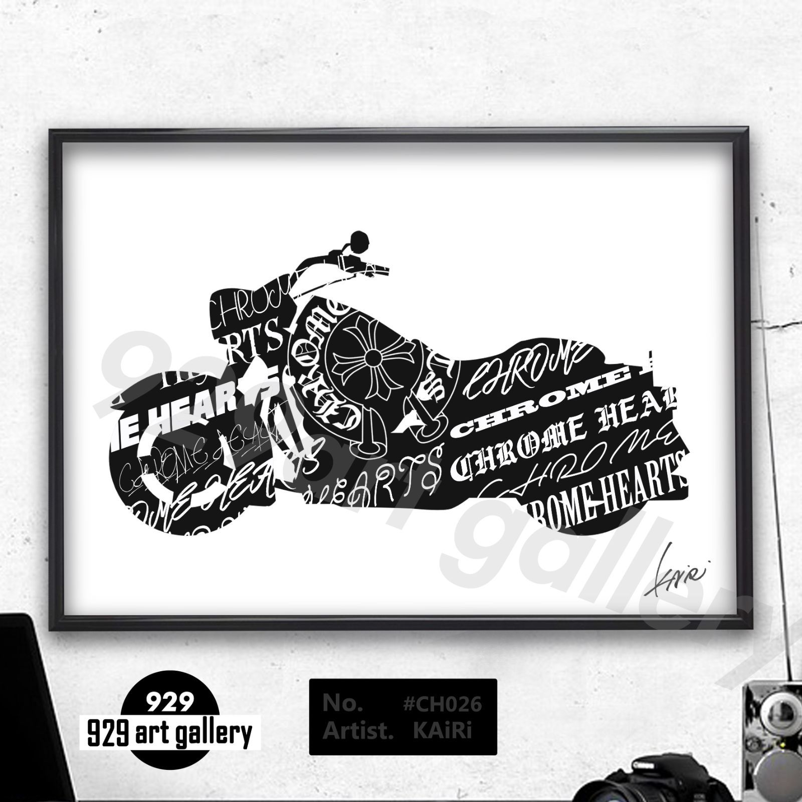 CHROMEHEARTS type☆A1額装済アートポスター.#CH26★バイク CHROMEHEARTS type☆A1額装済アートポスター.#CH26☆バイク