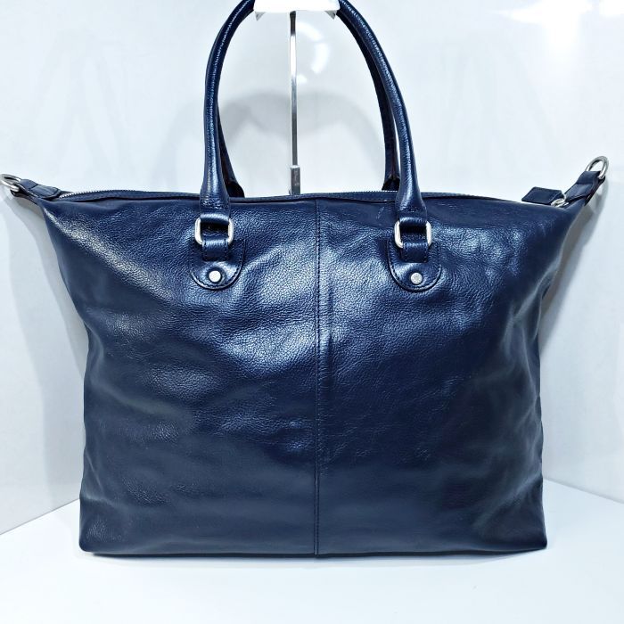 ボーデッサン BEAU DESSIN 2way シュリンクレザー ビジネス トートバッグ ショルダーバッグ ネイビー 6650594Y20241015  - メルカリ