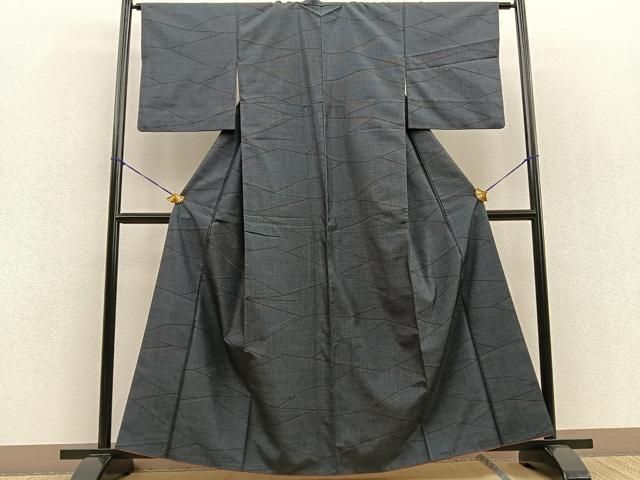 平和屋着物▽上質な紬 単衣 舞葉間道 正絹 逸品 AAAS3070iu 2025