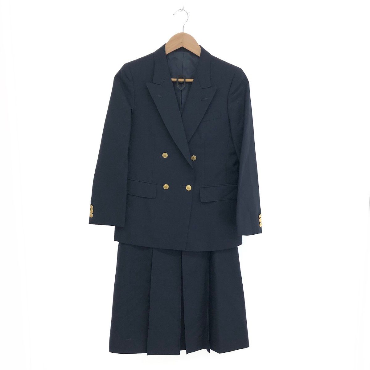 Burberry s バーバリーズ 金ボタンダブルセットアップ サイズ 9 ヴィンテージ品 ネイビー レディース | 240001162143