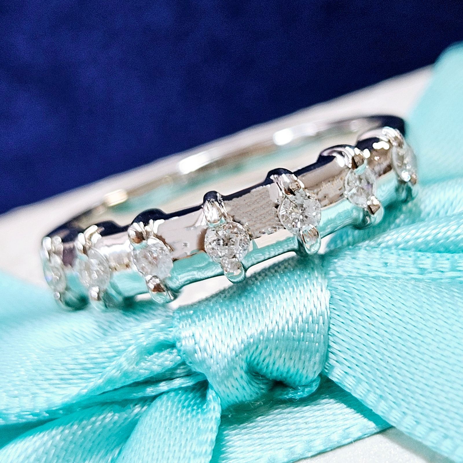 激安！高品質！キラキラ！0.23ct ダイヤモンド プラチナ リング 鑑別 