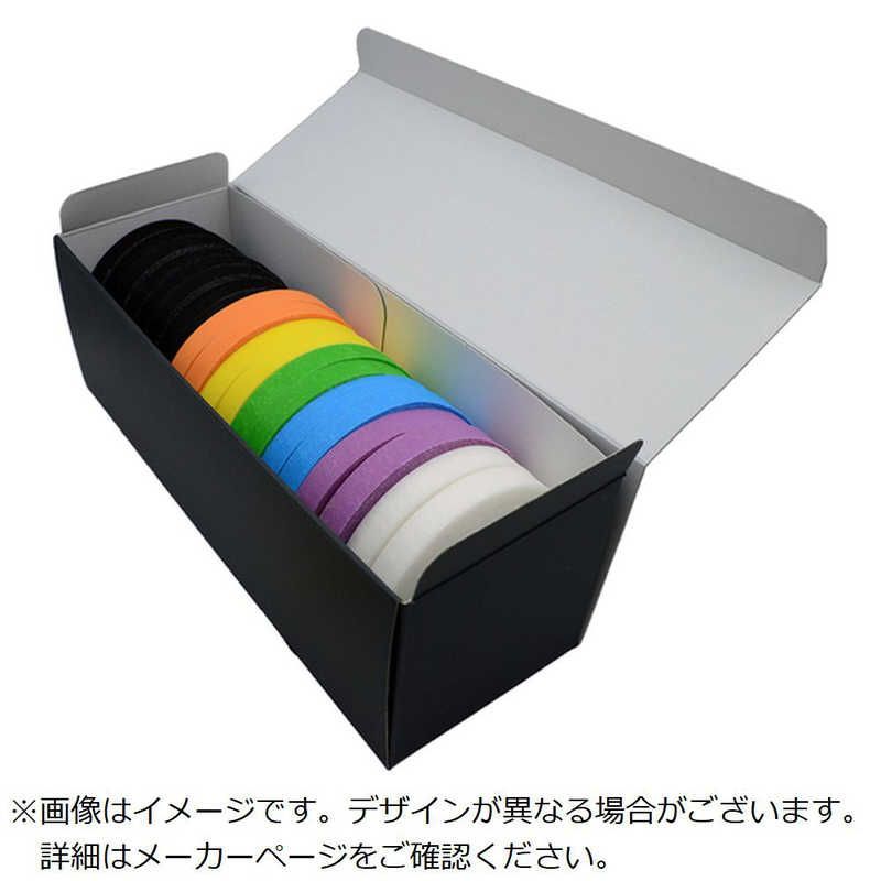 送料無料 ♥ 未開梱 RIPTIE 面ファスナー リップラップ eco箱 12.7mm×9.14m 20巻入 虹 BXG0530RW20