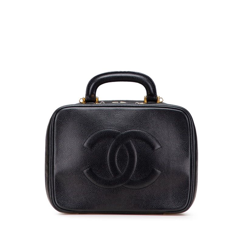シャネル　CHANE キャビアスキン　ハンドバッグ　バニティバッグ 楽天市場】CHANEL シャネル バニティバッグ メイクボックス