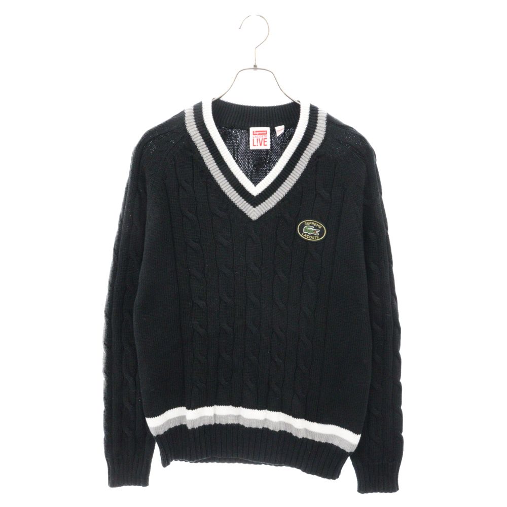 SUPREME (シュプリーム) 17SS ×LACOSTE Tennis Sweater ×ラコステ V 