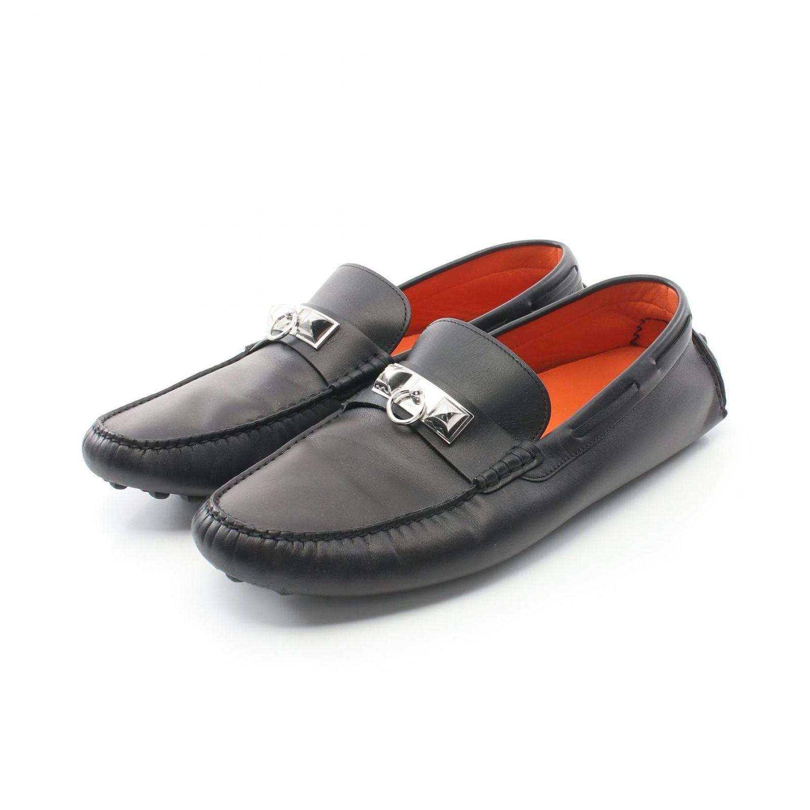 エルメス HERMES モカシン アーヴィング ブラック レザー