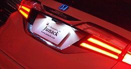 M s RK ステップワゴン RK1 RK2 RK5 RK6 2009.10-2015.03 Junack リア LEDトランスエンブレム スリムライン ブルー 青 ジュナック 社外 パーツ 部品 外装 カスタム LTE-H1 要在庫 BRIGHTFACE_UK