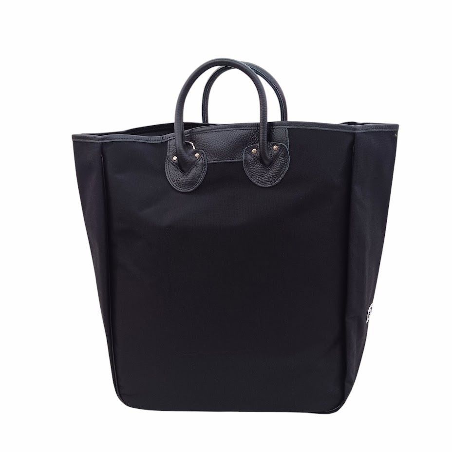 73 YOUNG＆OLSEN OUTDOOR PRODUCTS OD CARRYALL TOTE ヤングアンドオルセン アウトドア 別注品 ナイロン  レザー トート ブラック L - メルカリ