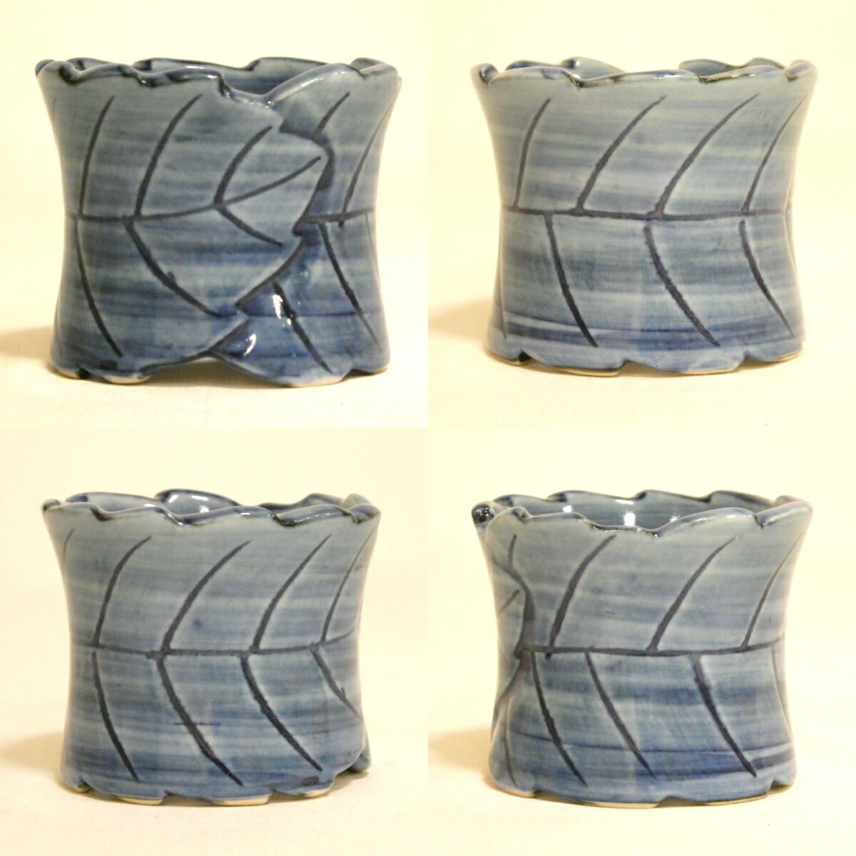 九月の特売品 平安紫翠窯 三代 西村徳泉作 一葉蓋置 茶道具