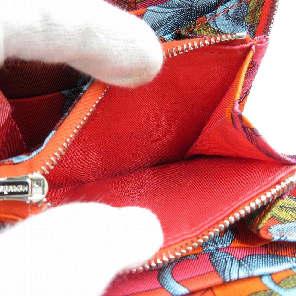 エルメス アザップ コンパクト シルクイン エプソン ローズアザレ C刻印 箱有 エルメス HERMES アザップ コインケース シルクイン C刻印