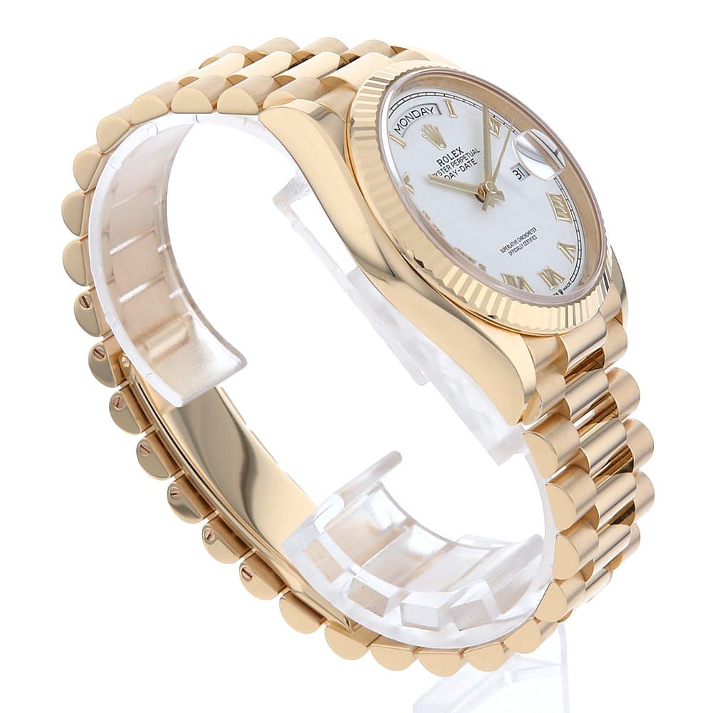 ロレックス デイデイト36 128238 ホワイト ローマ ランダム番 中古