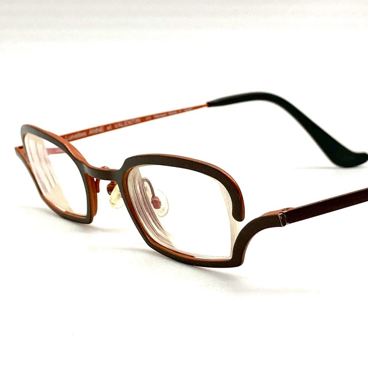 アンバレンタイン 眼鏡 メガネ チタニウム ブラック ライトブラウン 71015