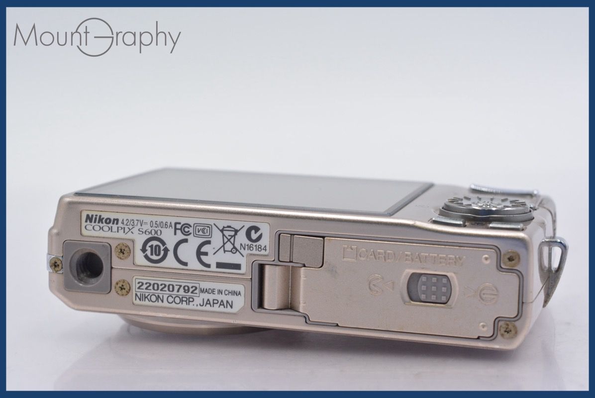 ニコン Nikon COOLPIX S600 4x バッテリー付属 ☆完動☆同梱可 #am792