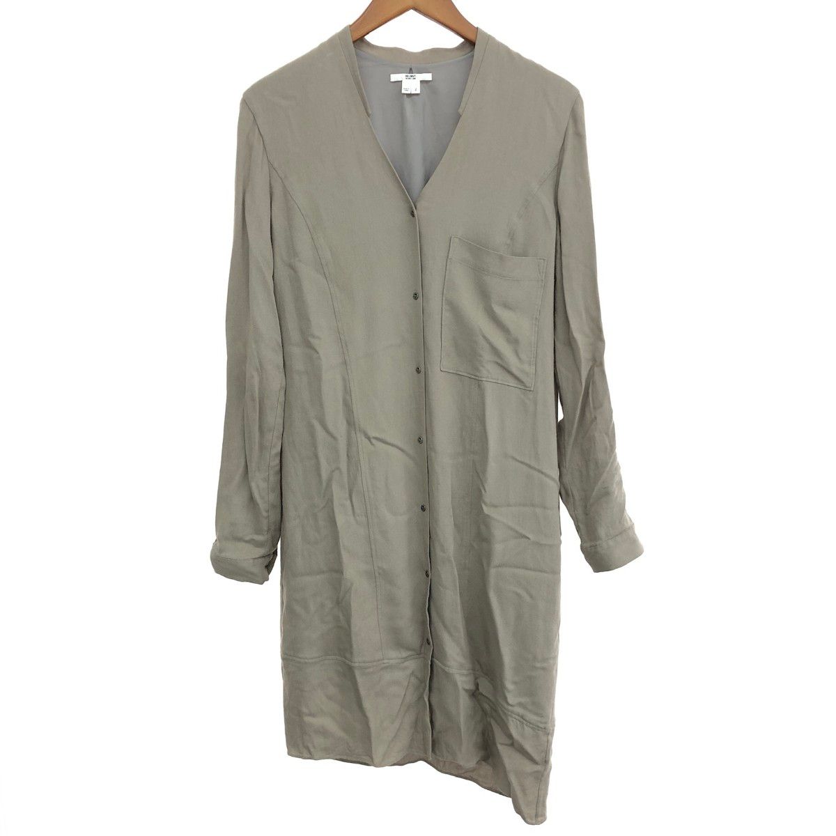 HELMUT LANG ヘルムートラング ロングシャツ サイズ 2 グレージュ レディース | 240001149905