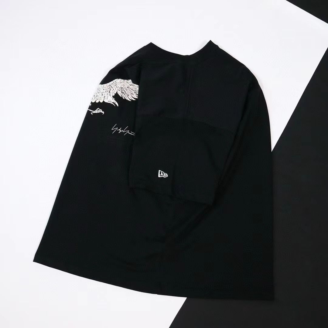 Yohji Yamamoto☆ロゴ刺繍☆半袖Tシャツ