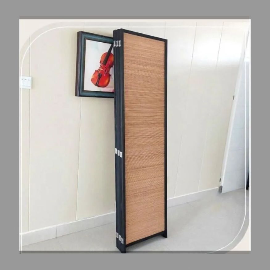 100％品質保障！ 可動竹編み屏風仕切りシンプル竹家居屏風リビングオフィス玄関屏風仕切り