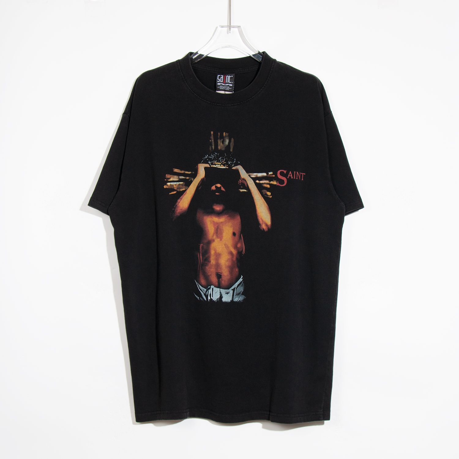 新品   SAINT MICHAEL 23SS TEE/WE LIVE HELL   セントマイケル  半袖 Tシャツ