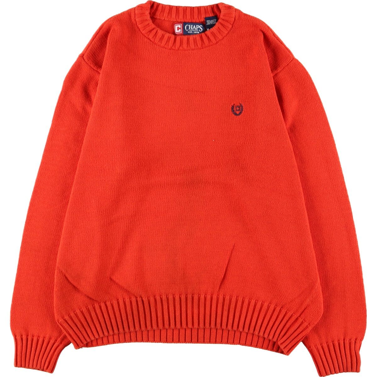古着 チャップス CHAPS コットンニットセーター メンズXL/eaa364984