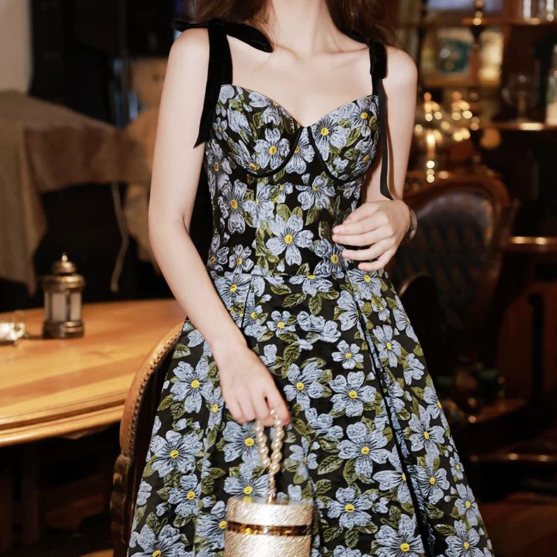 ボッテガヴェネタ　ビスコース　ノースリーブワンピース　40 BOTTEGA VENETA(ボッテガヴェネタ) ワンピース・オールインワン