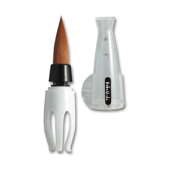 まとめ 墨運堂 ゆび筆 軸 白色 太 穂先 大 30671 1個 ×5セット