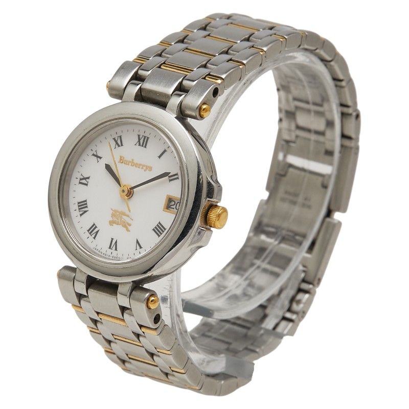 バーバリー シルバー ゴールド ステンレススチール メッキ レディース BURBERRY 1-0234315