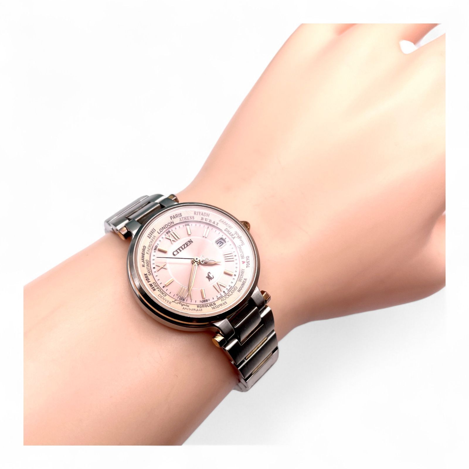 Sugess Chrono クロノパイロット スケルトン メタルバンド 時計 メタル