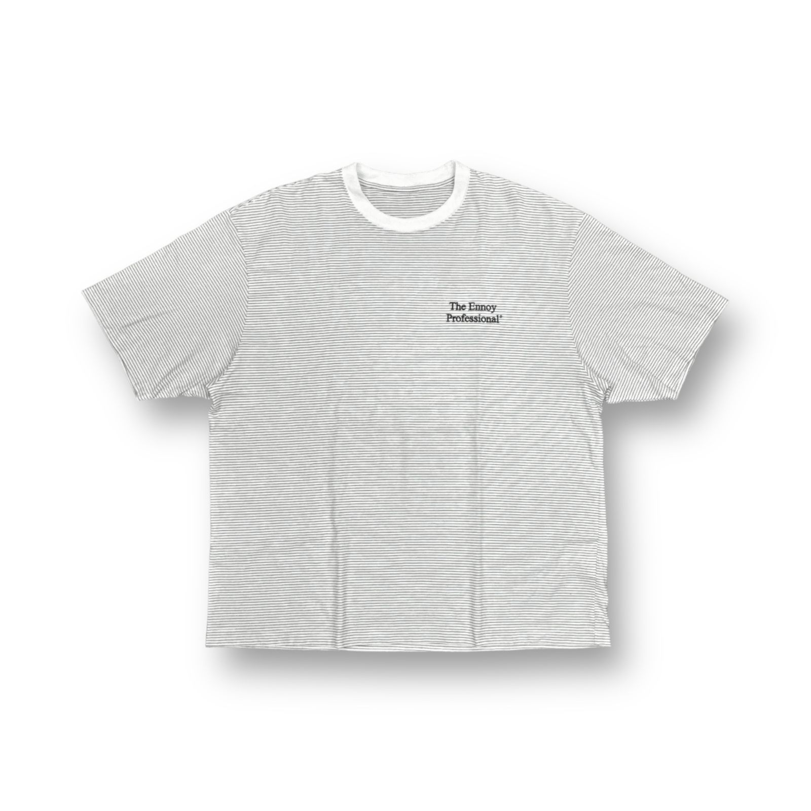 THE ENNOY PROFESSIONAL 22SS ボーダーTシャツ カットソー エンノイプロフェッショナル SS22BRENCT05AM  ホワイト XL 73190A5 - メルカリ