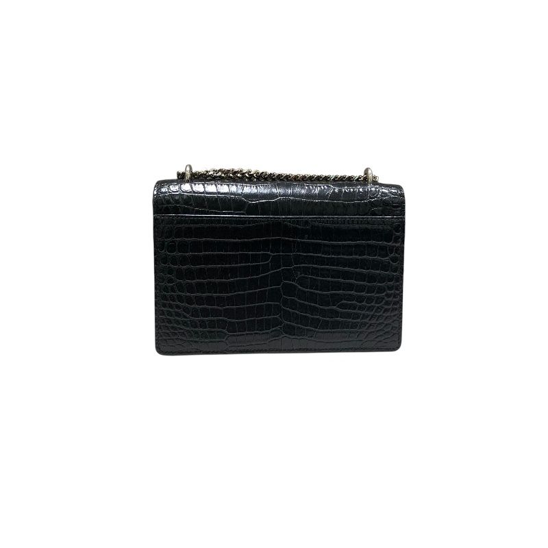 【Saint Laurent】サンセット クロコ型押しショルダーバッグ サンセット ミディアム（クロコダイルエンボスレザー） | Saint