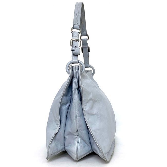 プラダ ワンショルダー バッグ ライトブルー ナッパアンティーク