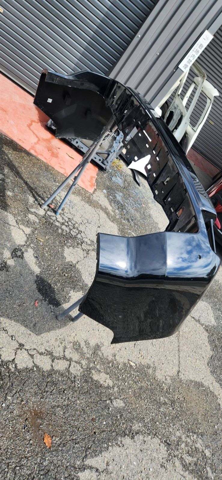 トヨタランドクルーザープラド GDJ150ｗ 後期 純正リアバンパー キズあり 218 ブラック