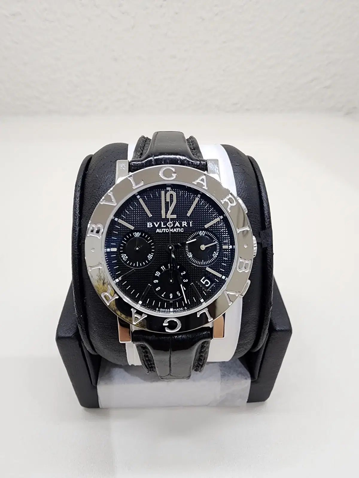 BVLGARI ブルガリ bb38sl BB スチール オートマティック 時計 ブラック