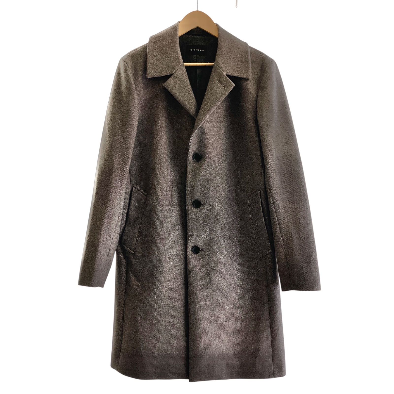 テットオム　チェスターコート TETE HOMME テットオム チェスターコート グレー LL - メルカリ