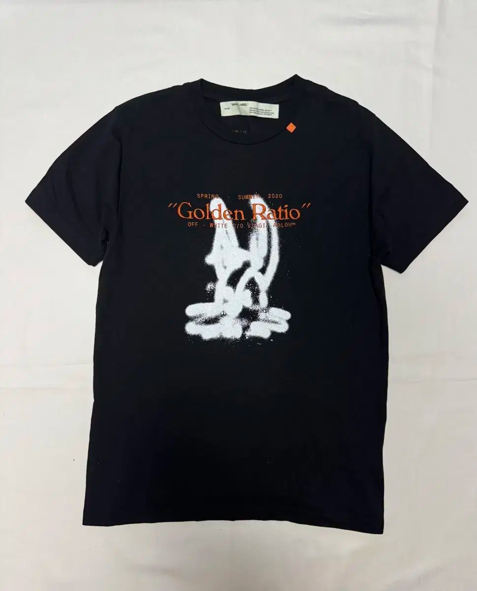 OFF-WHITE / Tシャツ/XL/コットン/オレンジ/OMAA027R20185009/Cartoon S/S Slim Tee OFF-WHITE オフホワイト 20SS Cartoon S/S Slim Tee カートゥーン 半袖