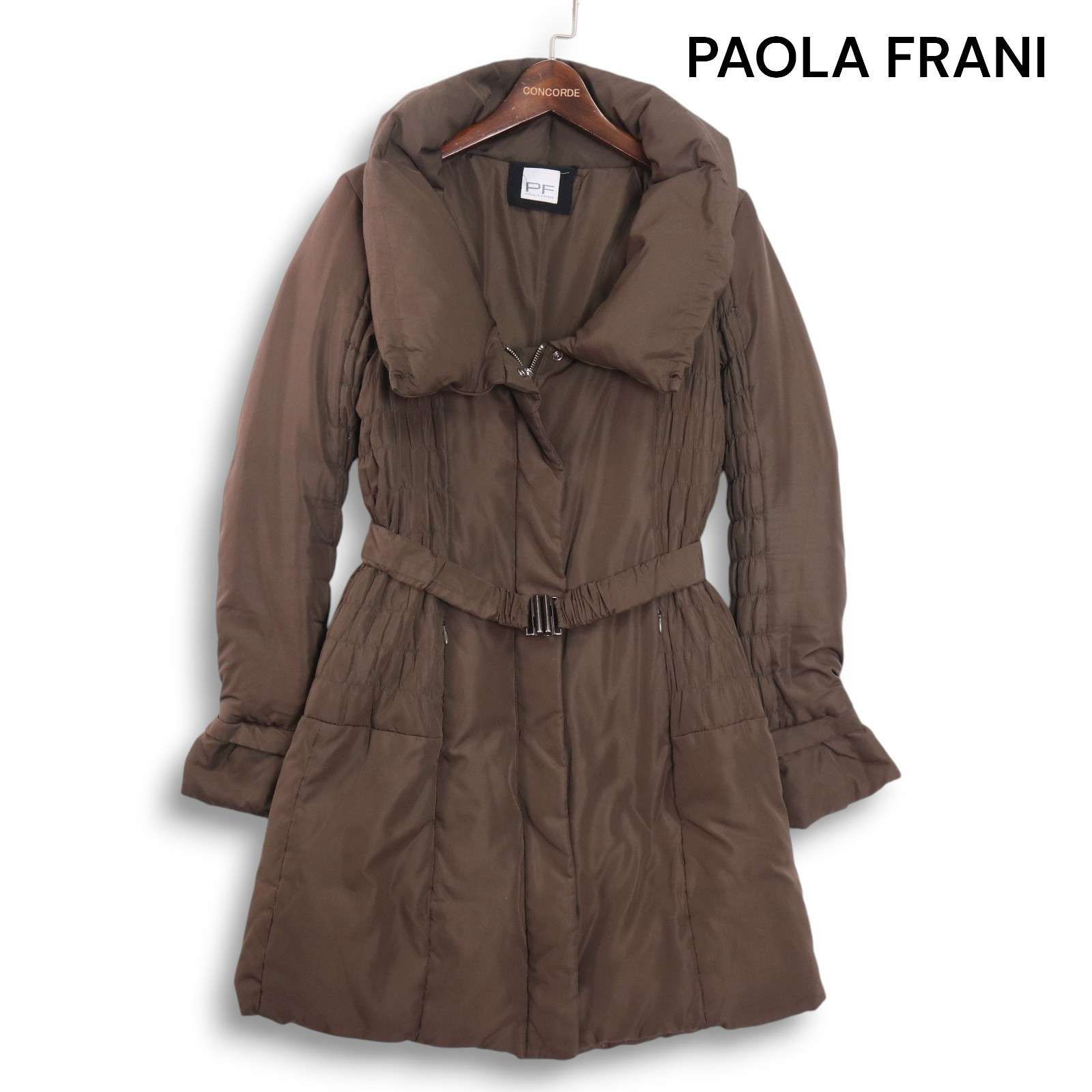 PAOLA FRANI パオラフラーニ 秋冬 ボリュームネック☆ ベルテッド 