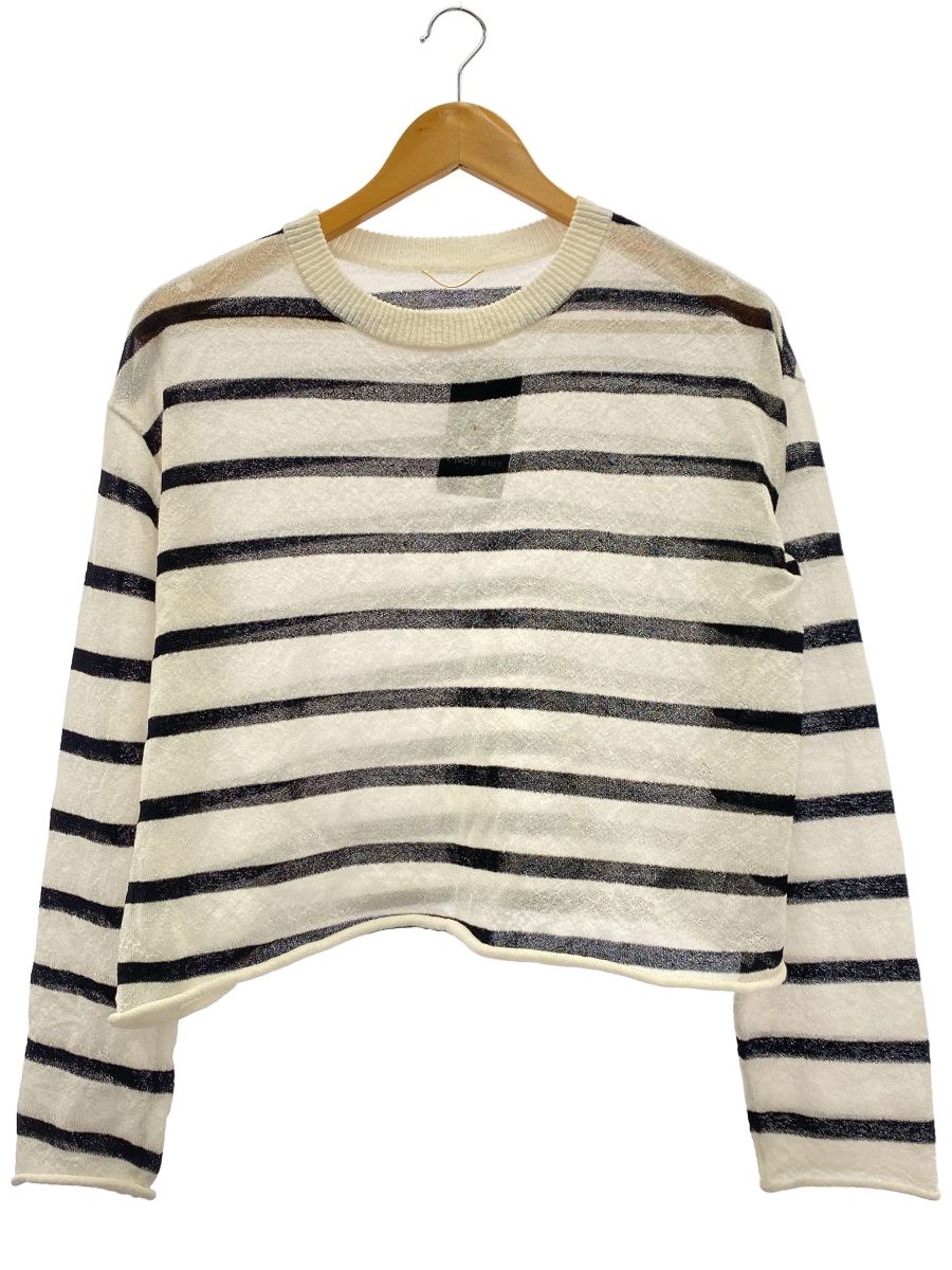 L Appartement アパルトモン 24080560212010 Border Sheer Knit レディース ホワイト