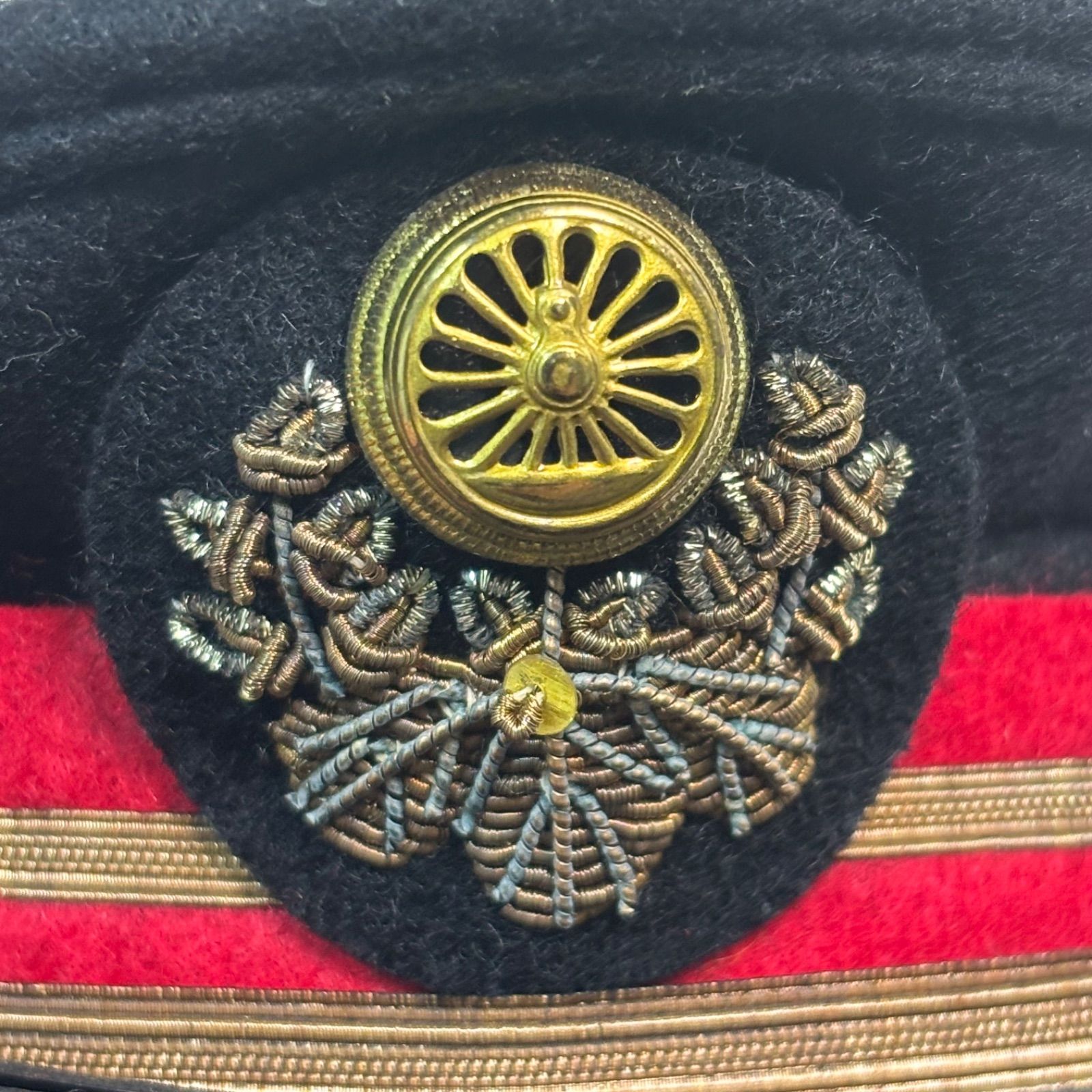 送料無料】国鉄/鉄道グッズ/駅長帽子/ミニチュア/駅長制帽/レッド