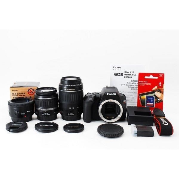 キヤノン Canon EOS Kiss X10 トリプルレンズセット 美品 SD