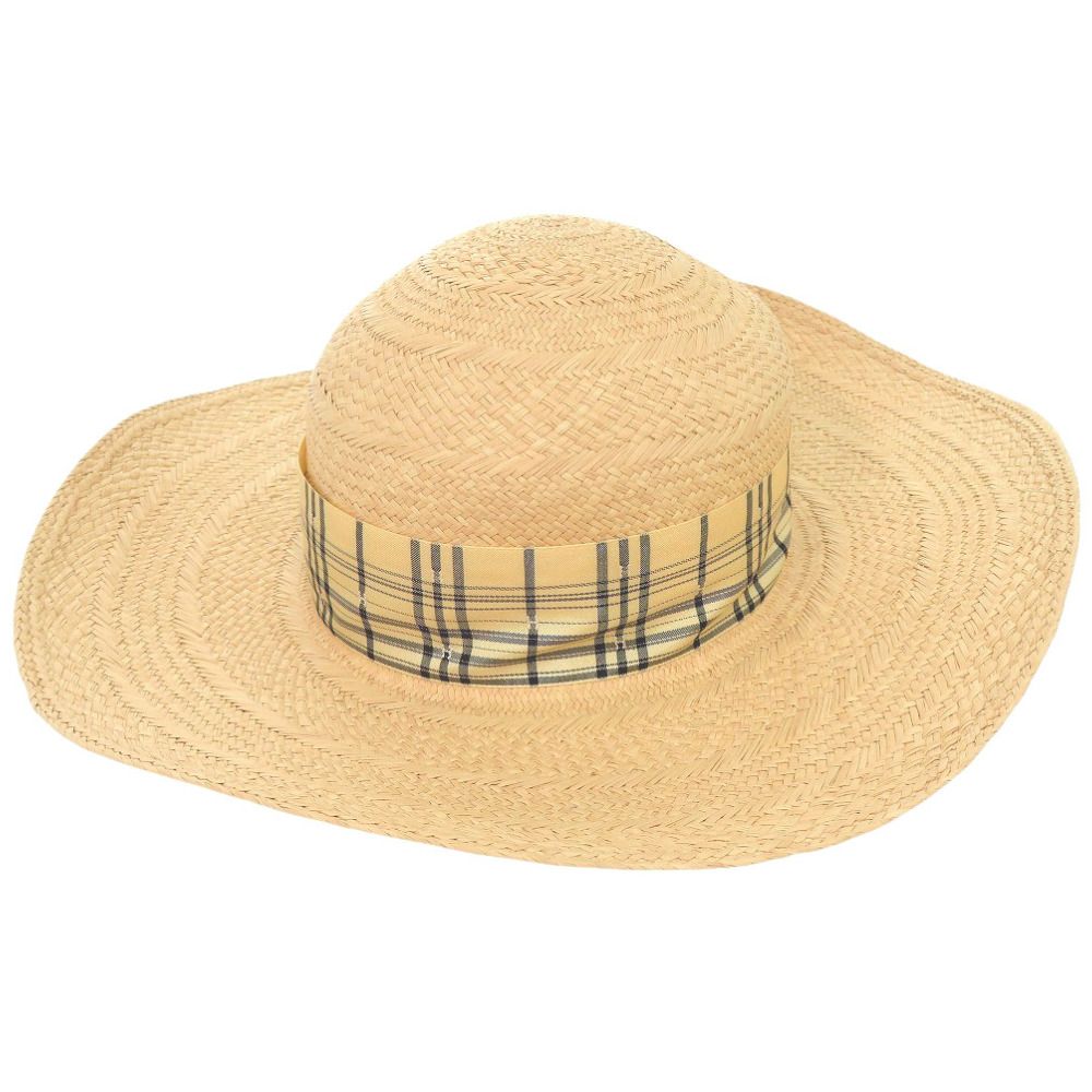 エルメス ストロー ベージュ ハット 帽子 1633 HERMES