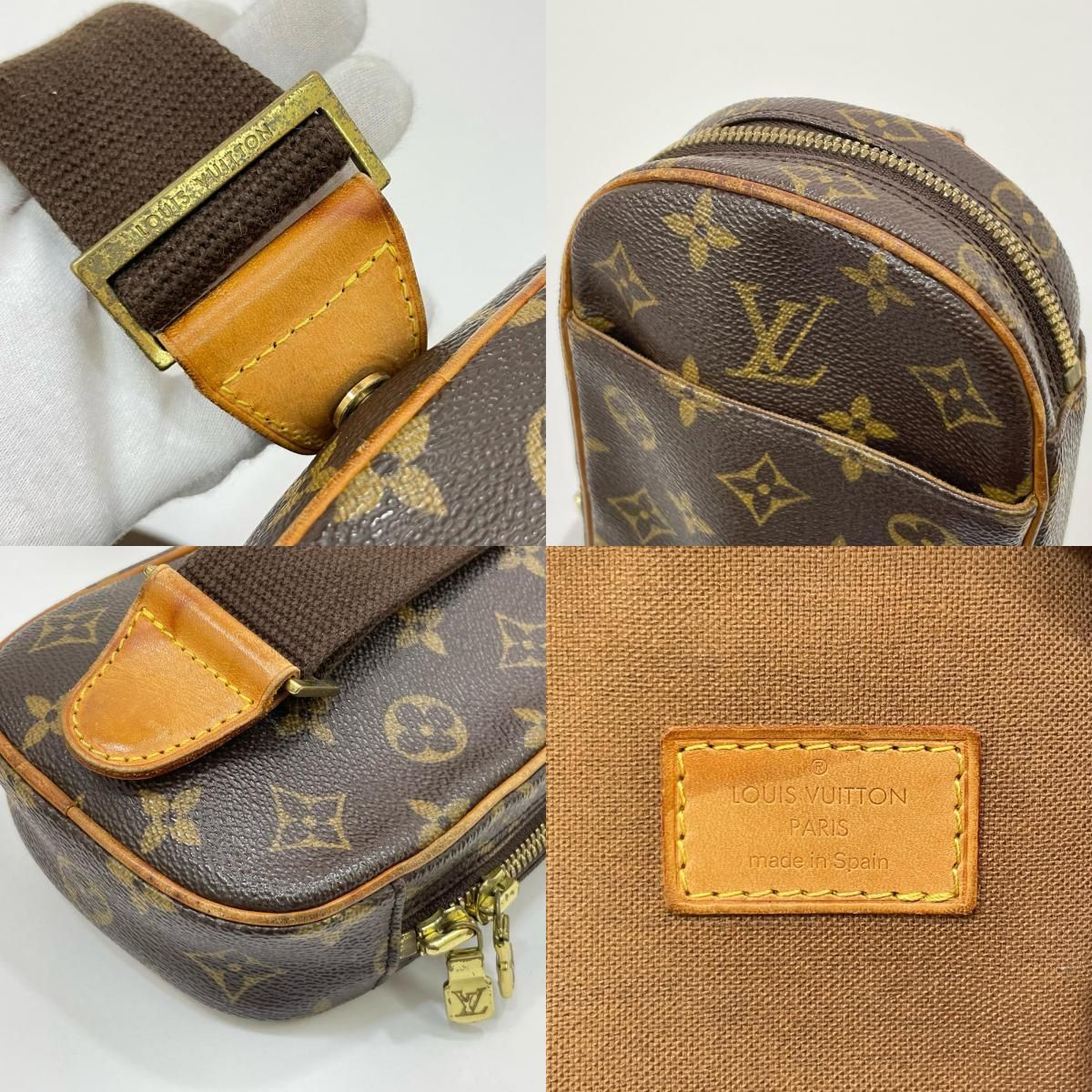 LOUIS VUITTON ボディバッグ ポシェット ガンジュ モノグラム LOUIS 