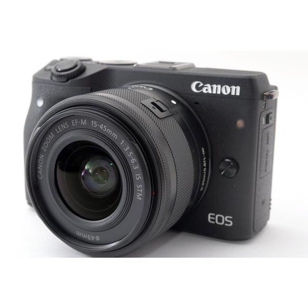 キヤノン Canon EOS M3 レンズキット ブラック 美品 スマホへ