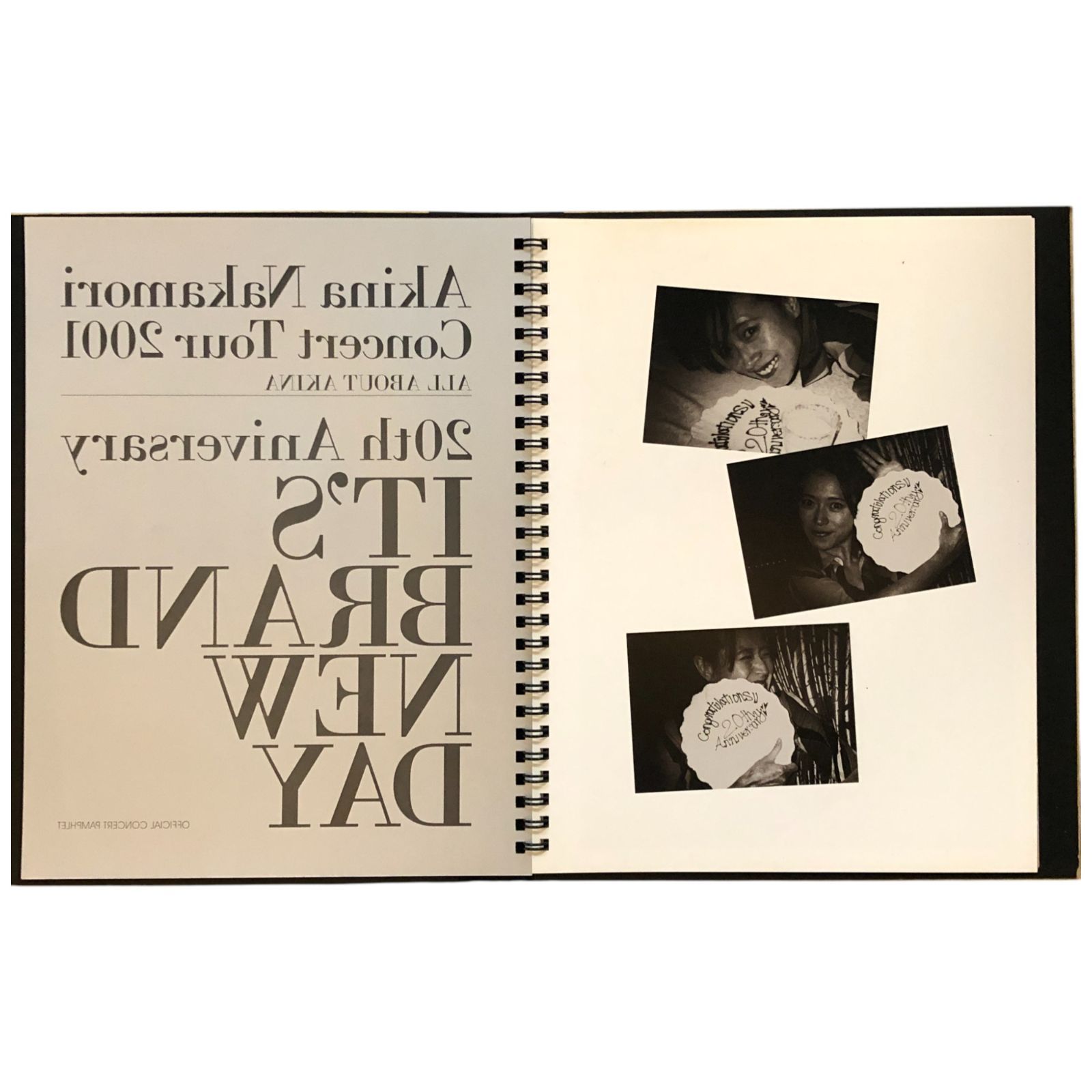 中森明菜 サイン色紙 ローマ字 メッセージあり 裏面もあり 1998年