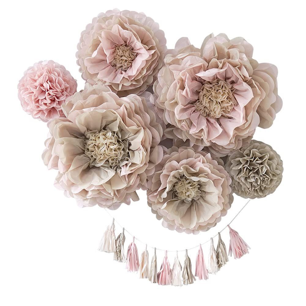 フラワー お祝い 装飾 ガーランド 花 セット バースデーデコレーション ペーパーファン 飾り (スイートL×スイートL) バースデー 飾り付け 誕生日 regalo