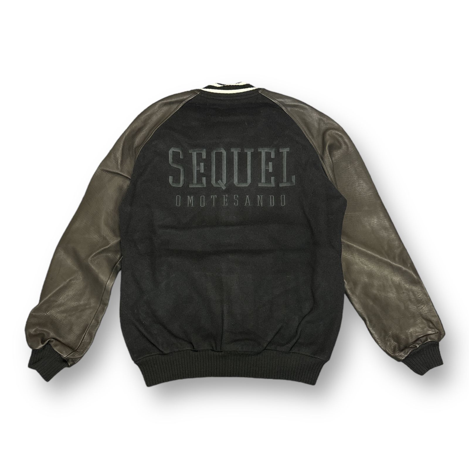 新品 SEQUEL STADIUM JUMPER レザースタジャン シークエル