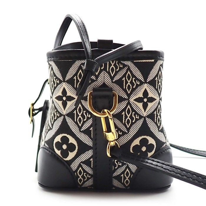 ルイ・ヴィトン Louis Vuitton ショルダーバッグ ノエ パース SINCE 1854 M69973 ブラック モノグラム ジャガード レザー 【中古】 ルイ・ヴィトン Louis Vuitton ショルダーバッグ ノエ パース SINCE