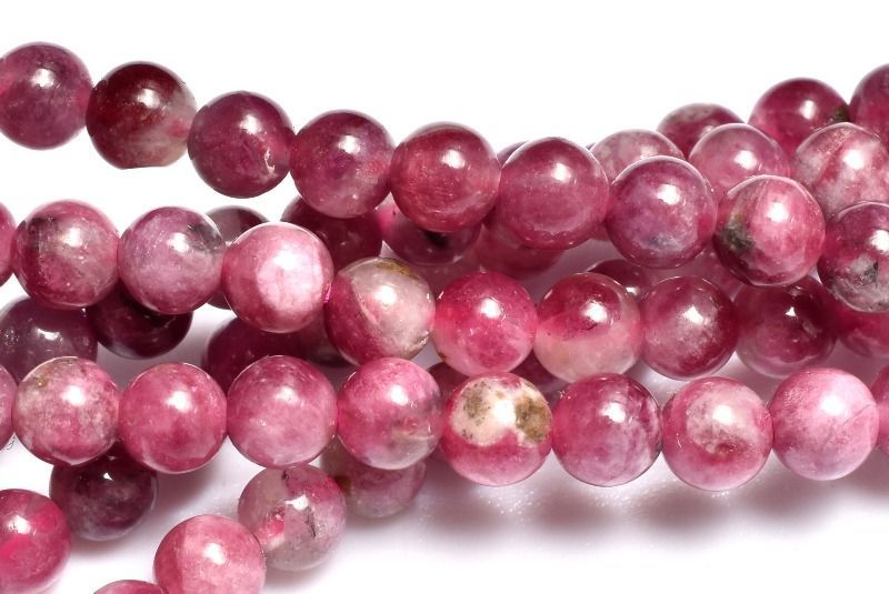 希少カラー レッドトルマリン(ルベライト) 3.5mm 3連タイプ