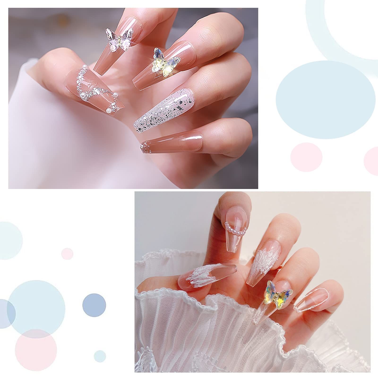 特価商品】ネイルパーツ 蝶 25個セット 3D 蝶々 立体 バタフライ