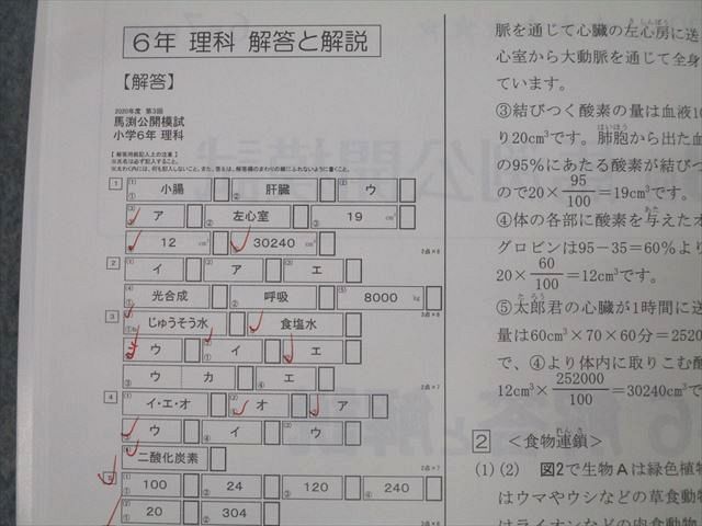 馬渕教室 小6 第1〜6回 公開模試過去問題集 I〜III 国語/算数/理科 通年セット 2019 計9冊 055M2D 馬渕教室 小6 第1～6回 公開模試過去問題集 I～III 国語/算数