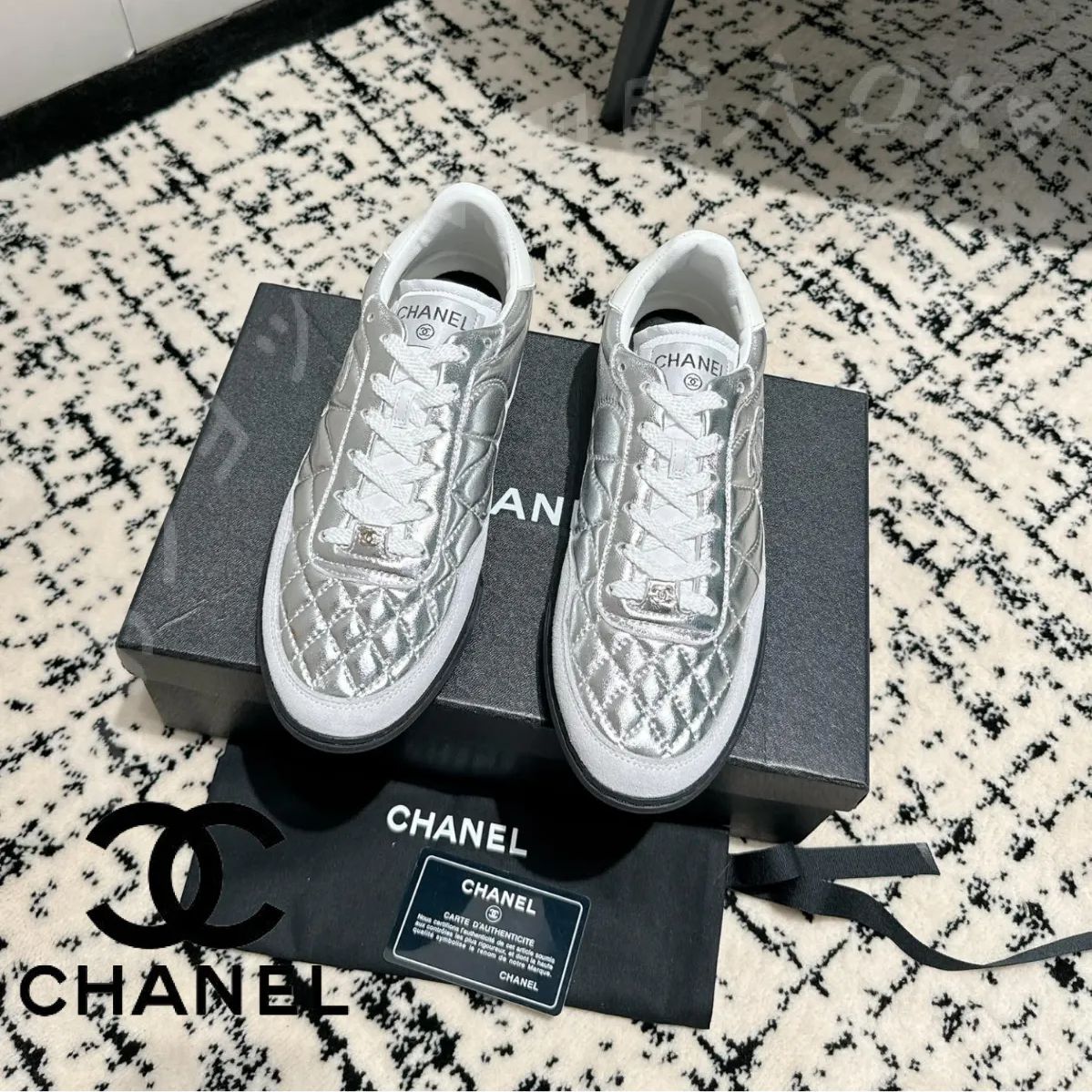 💯新品未使用🆕シャネル CHANEL 24a徳訓靴 快適レディースライフカジュアルシューズブラック - メルカリ